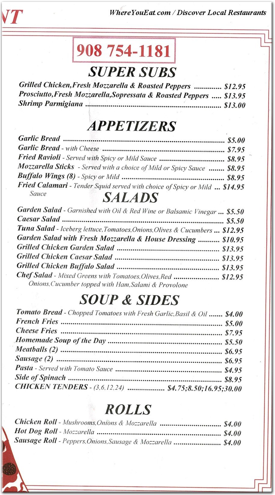 menu 5